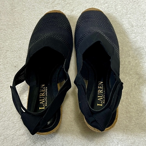 Lauren Ralph Lauren Helma Espadrille Slingback Wedge Sandals - 5.5 - Picture 6 of 12